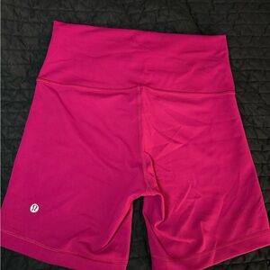 lululemon athletica Women's Vibrant Pink Bike Shorts